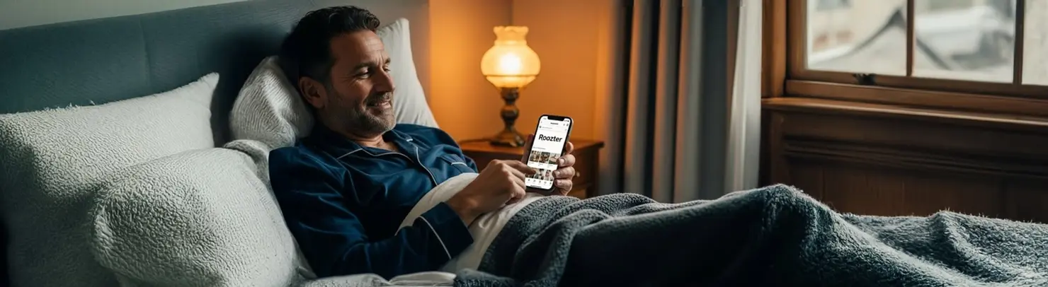 Mit der App im Bett